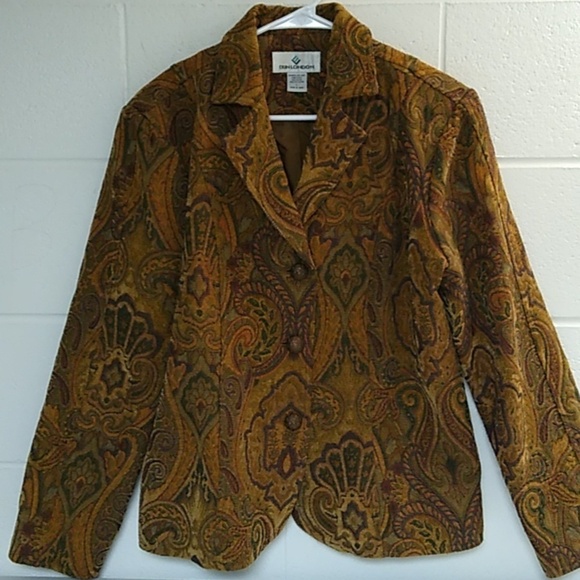 ERIN OF LONDON BOHO TAPESTRY PAISLEY LINED JACKET BLAZER - Picture 7 of 8